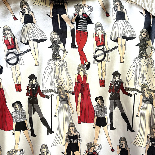 Set pigiama taylor swift - taylor, rosso